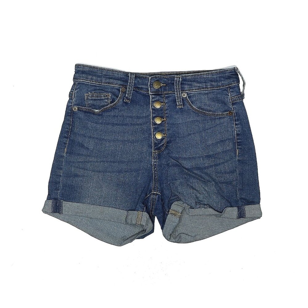 Universal Thread Denim Midi Shorts, Button Fly
